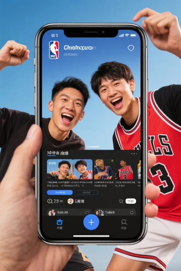 NBA直播APP手机界面演示
